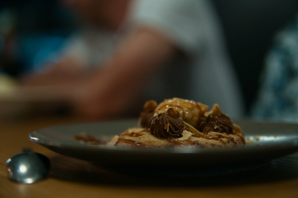 Dessert au bistro de La Ferme du bien-être